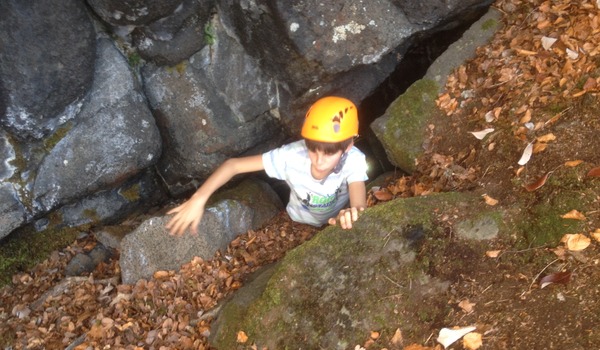 NOUVEAU ! un passage dans une grotte, équipé d